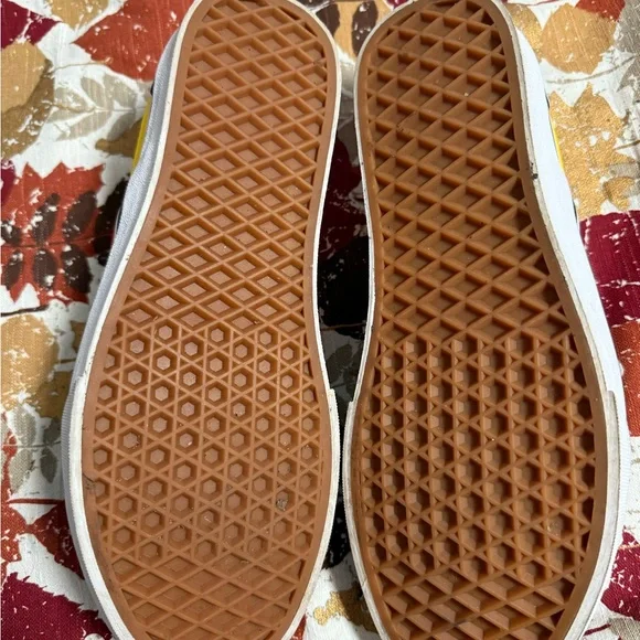 Vans Old Skool Rally Checkerboard Slip-On Shoes - Blue and Yellow - Picture 3 of 3